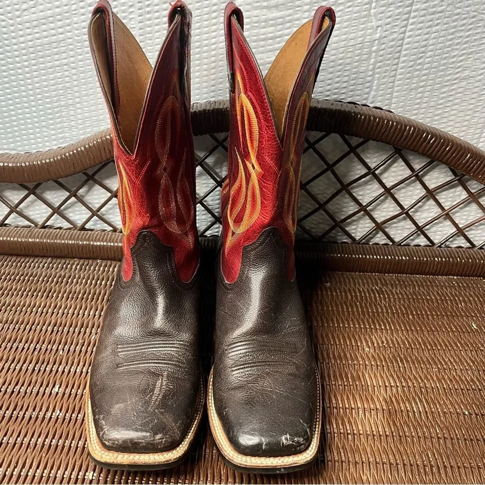 Ariat Quantum Brander Square Toe Cowboy Boots Size 11D